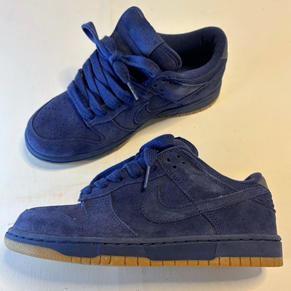 Nike Dunk "Un-Smurfs" Twilight Blue Suede US 6.5 Vintage SB Y2K Original Box Pro